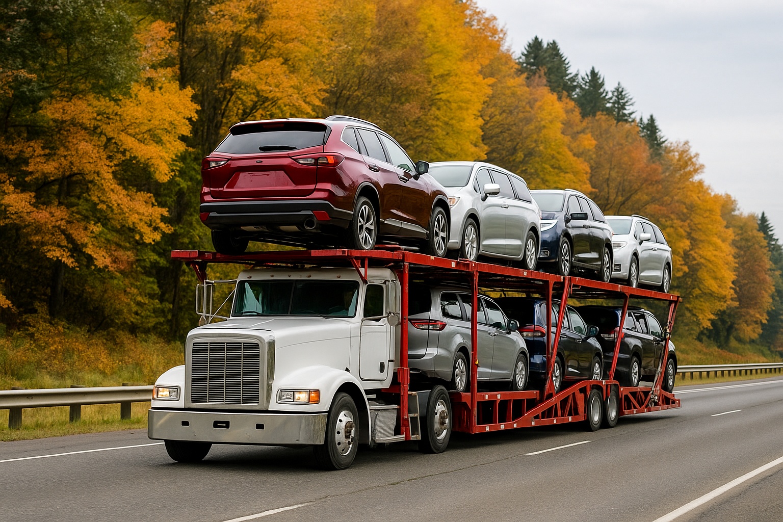 New York to Florida car shipping car hauler with cars
