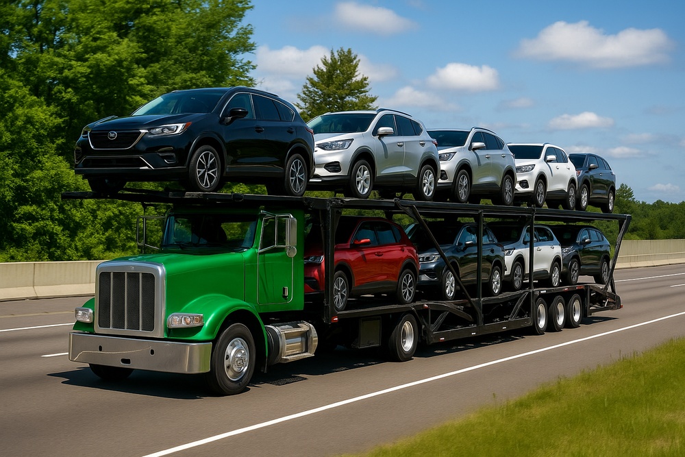 Florida to New York car shipping car hauler with cars