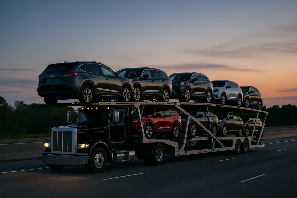 New York to South Carolina car shipping car hauler with cars