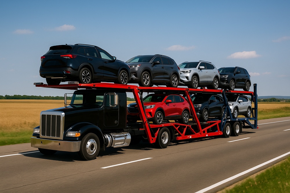 California to Arizona car shipping car hauler with cars