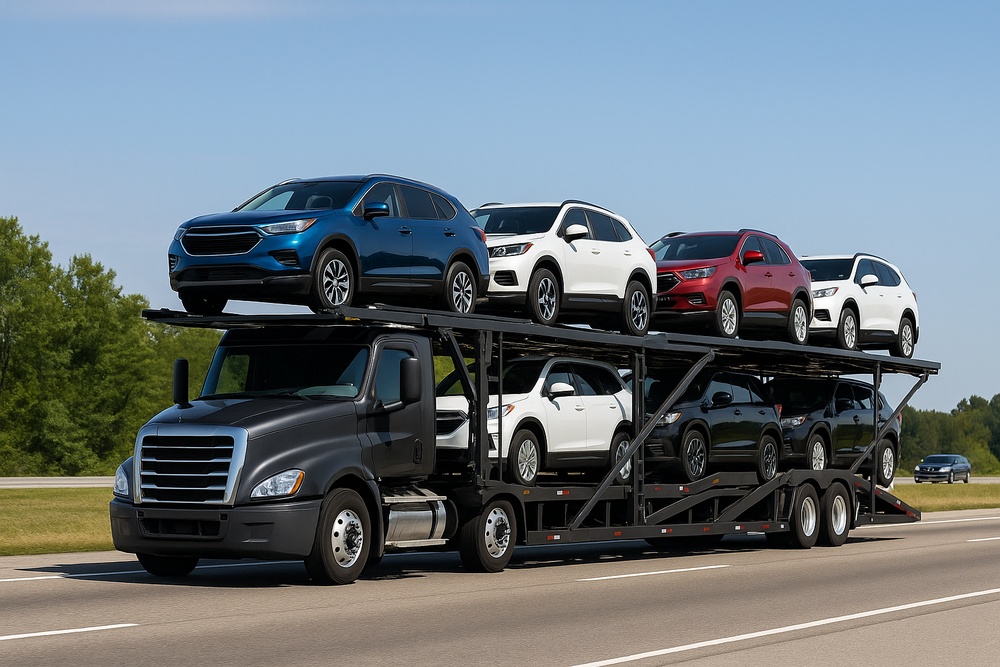 Texas to New York car shipping car hauler with cars