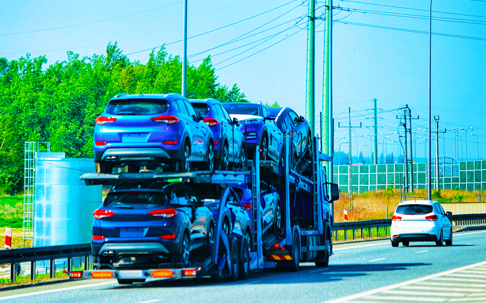 Texas to New York car shipping truck with cars